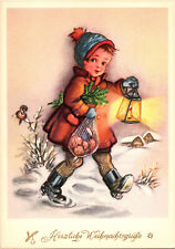Herzliche Weihnachtsgrusse German Christmas Children Greetings Postcard picture