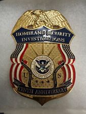 SUPER RARE HSI 9/11 10TH ANNIVERSARY COMMEMORATIVE BADGE PIN LARGE DEA FBI CIA picture