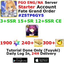 [ENG/NA][INST] FGO / Fate Grand Order Starter Account 3+SSR 240+Tix 1940+SQ #ZST picture