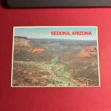 (1) Vintage Postcard Featuring Aerial View Of Sedona, Arizona 1986 picture