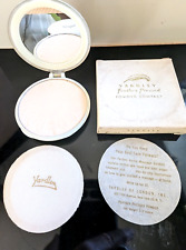Vtg Yardley Feather Pressed Powder Compact Golden Rachel New in Orig Box NOS picture
