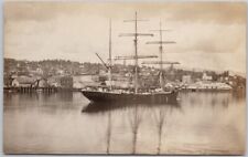 Sailing Ship Boat William Cooksley New Westminster BC Scarce RPPC Postcard H63 picture