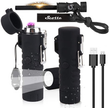 Scotte Plasma Windproof arc Lighter Electric Lighter and LED Flashlight - 2 in 1 picture