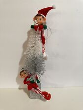 2 Vintage Style Knee Hugger Christmas Pixies / Elves / Tree Hugger / Holiday picture
