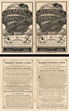 Liverpool and London and Globe Insurance Co. Advertisement dated 1836 - Insuranc picture