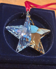 RARE NEW 2021 Swarovski Macy’s Two Tone Clear & Gold Crystal Star Ornament picture