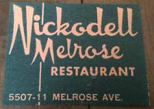 Nickodell Restaurant - Melrose Ave - Los Angeles, Ca. postcard - see listing picture