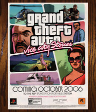 Grand Theft Auto Vice City Stories PSP - Game Print Ad / Poster Promo Art 2006 picture