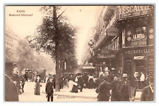 France French PARIS ~ Boulevard S�bastopol ~ Patisserie , store fronts Victorian picture