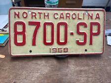 1968 North Carolina License Plate Tag 8700 SP Truck Rustic Vintage picture