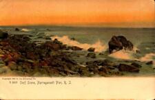 Surf Scene Narragansett Pier Rhode Island Rotograph pre-1908 Postcard bk67 picture