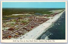 Postcard FL Panama City Beach Florida Birds Eye View Long Beach Resort B55 picture