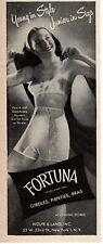 1946 Fortuna Bras Girdles Panties women's underwear lingerie Vintage Print Ad picture