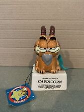 Rare 1981 Garfield Enesco Capricorn Zodiac Ceramic Figurine picture