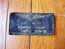 Vintage  Vietnam War Era USMCR Fighter Pilot Tag of CAPT.  Ray Miles picture