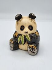 De Rosa Rinconada Gold Trim Panda Bear Figurine Uruguay picture