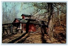 1990 Lutheran Memorial Camp Fulton Ohio OH, View Of Maple Sugar Camp Postcard picture