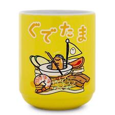 Sanrio Gudetama Sailing On Ramen Asian Ceramic Tea Cup | Holds 9 Ounces picture