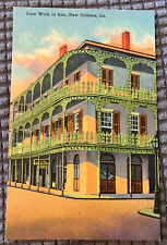 VTG Postcard - Lacework Iron Balcony, New Orleans, Louisiana - French Quarter picture