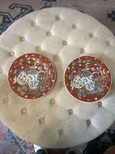Lot Of 2 Vintage Hand painted Asian Plate Canton 10.25 Diameter picture