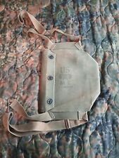 Vintage Military USGI M9A1 Field Protective Gas Mask Canvas Carrier Bag picture