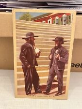 Vtg Postcard Linen Amish Men Of Lancaster County PA Unused picture