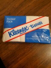 Vintage 1988 Kleenex Brand Tissues Pocket Pack Full Size Pocket Fold picture