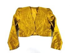 Vintage Gold Cropped Jacket Butterscotch Jacket Boho Vogue Fashion 1990s Punk  picture