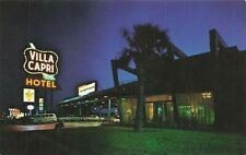Vintage Villa Capri Motor Hotel Advertising Neon Sign Austin Texas Chrome P215 picture