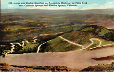 Pike's Peak - Colorado - Linen Postcard - Posted (Sanborn Souvenir Co) picture