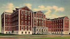 1940s DALLAS LISBON TEXAS U.S. VETERANS HOSPITAL UNPOSTED LINEN POSTCARD P575 picture