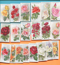 1926 W.D. & H.O. WILL'S CIGARETTES ROSES COLLECTOR 25 DIFFERENT TOBACCO CARD LOT picture