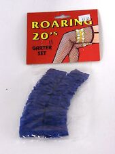 Blue Roaring 20's Arm Bands/Garters Theatrical Disguise Stage Costume  picture