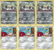 6 Pokemon GO Cards - 3X 046/078 Melmetal (Reverse Holo) + 3X 045/078 Meltan picture