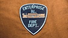 Enterprise Alabama Fire Department Patch Fire Fighter Vintage AL picture