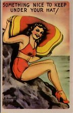 PPC 1999 Risque Something Nice Under Your Hat Pinup Girl Postcard G88 picture