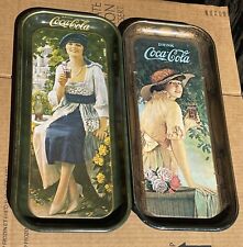 Two early 70’s Coca Cola Drink Trays In Excellent Condition  picture