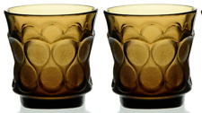 Noritake Double Old Fashioned Spotlight-Walnut Brown Glass Set of 2 picture
