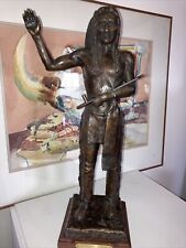 Bronze Sculpture Of NISHNABE GEMAW BY TOM HILLIS, 22/36, From Fred Meijer Estate picture