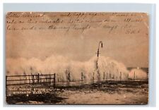 1905 SURF DURING STORM WINTHROP MASSACHUSETTS Boston Harbor picture