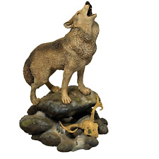 Danbury Mint Nick Bibby Wolf Figurine Noble Guardian Sculpture Rare Figure picture