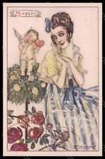 Artist Signed Mauzan Glamour Lady The Months May serie 13-5 pc VK7554 picture