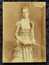 c.1880s Photograph - Lady in Beautiful Dress with Fan picture