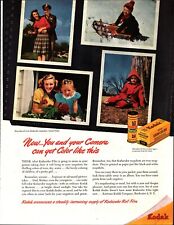 VTG Magazine Ad 1946 Orig KODAK Film You & Your Camera Can Get Color Like This picture