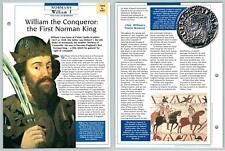 William The Conqueror - 1066-1087 Normans Atlas Kings & Queens Of GB Maxi Card picture