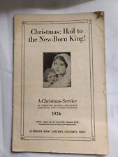1926 A Christmas Service Scripture Reading Song Lutheran Book Columbus Ohio  picture