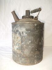 Vintage 1 Gallon Metal Gas Can With Caps Empty & Clean  picture