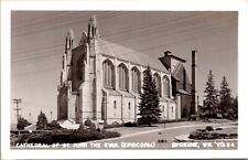 Real Photo PC Cathedral of St. John the Evangelist Episcopal Spokane Washington picture