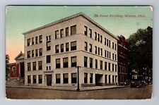 Warren OH-Ohio, The Stone Building, Vintage Postcard picture