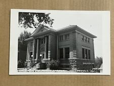 Postcard RPPC Mt Mount Carroll Carnegie Public Library Vintage Real Photo PC picture